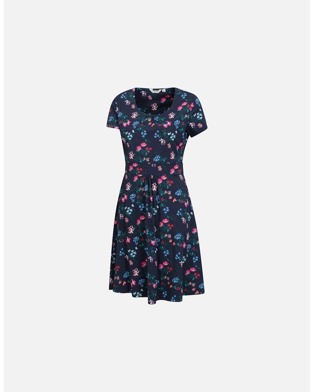 Mountain Warehouse Blue Ladies Orchid Floral Uv Protection Dress