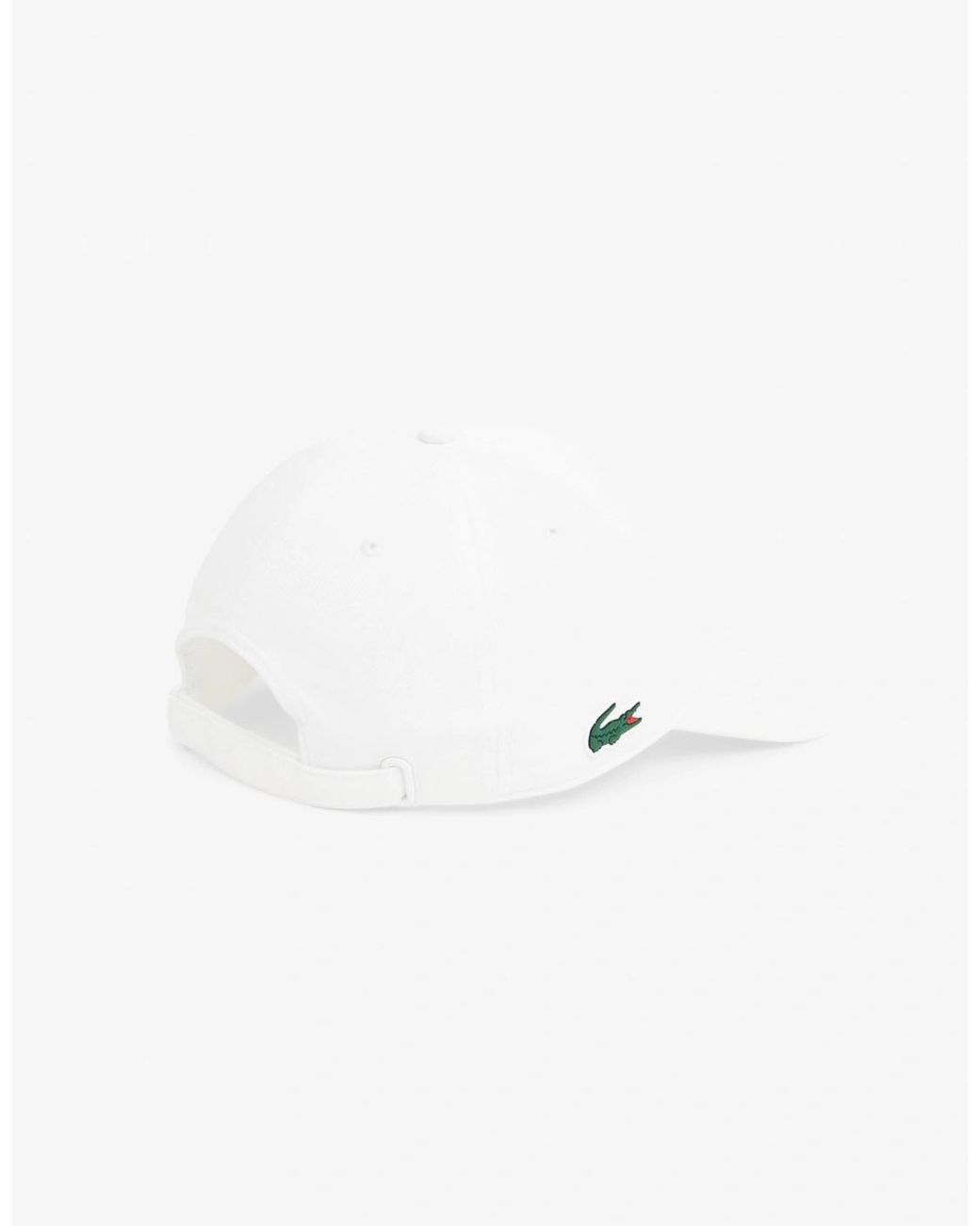 Lacoste White Sport Lightweight Cap