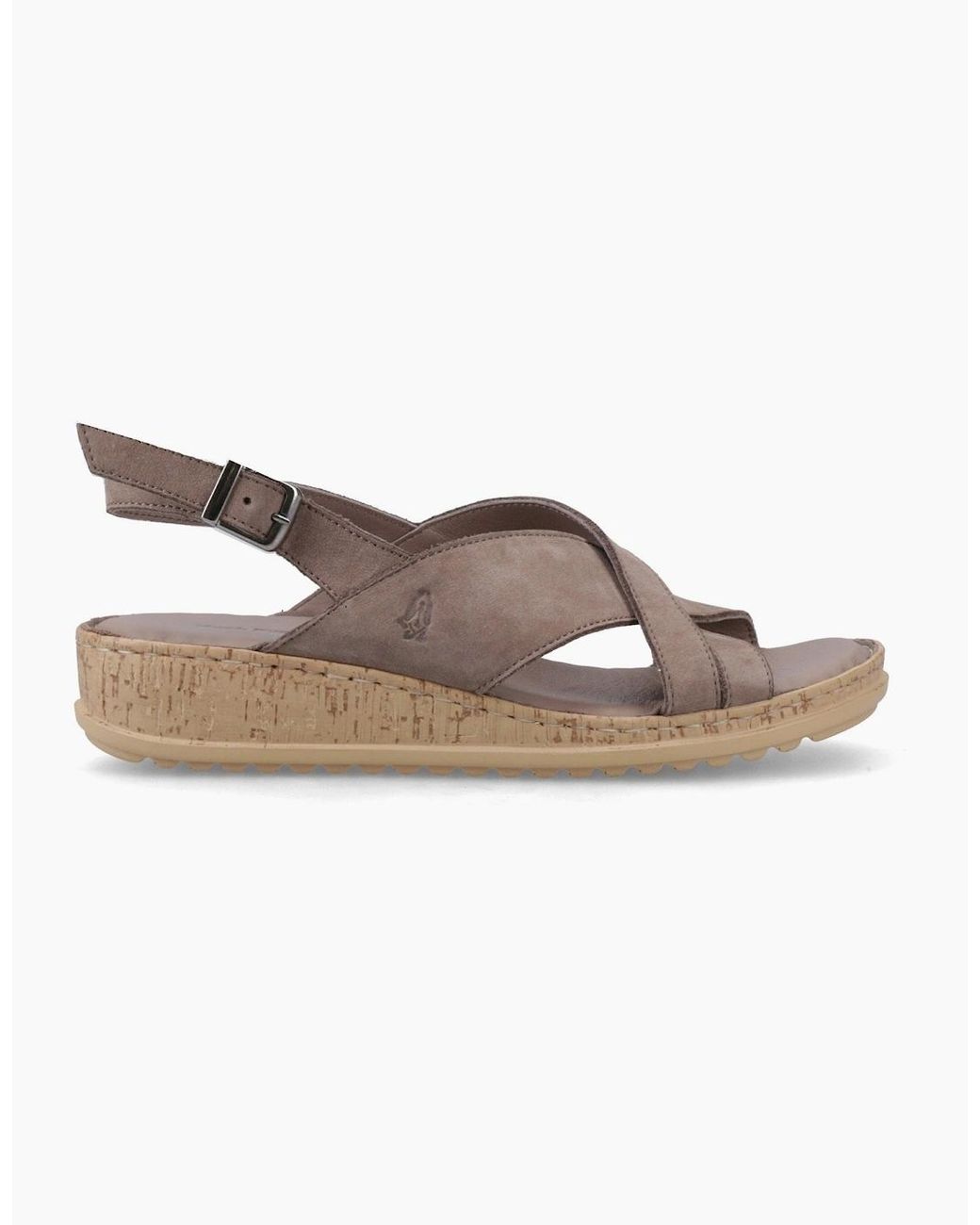 Hush Puppies Brown Elena Cross Strap Sandals