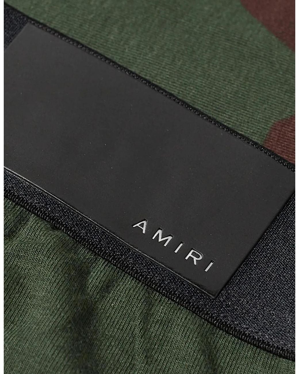 Amiri Green Waistband Camo Boxers