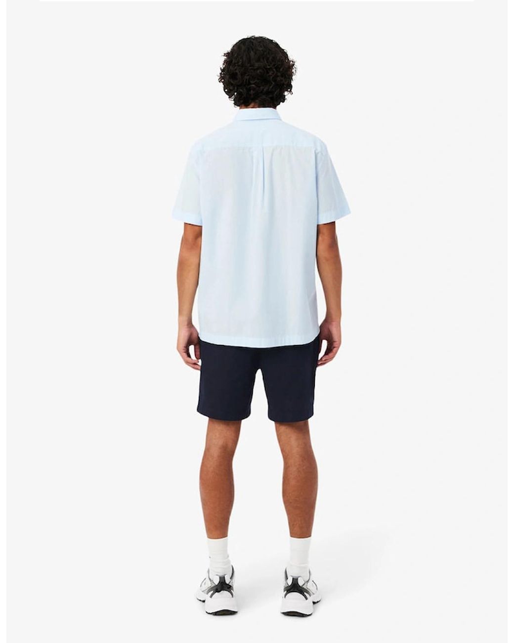 Lacoste White Regular Fit Stretch Cotton Shorts for men