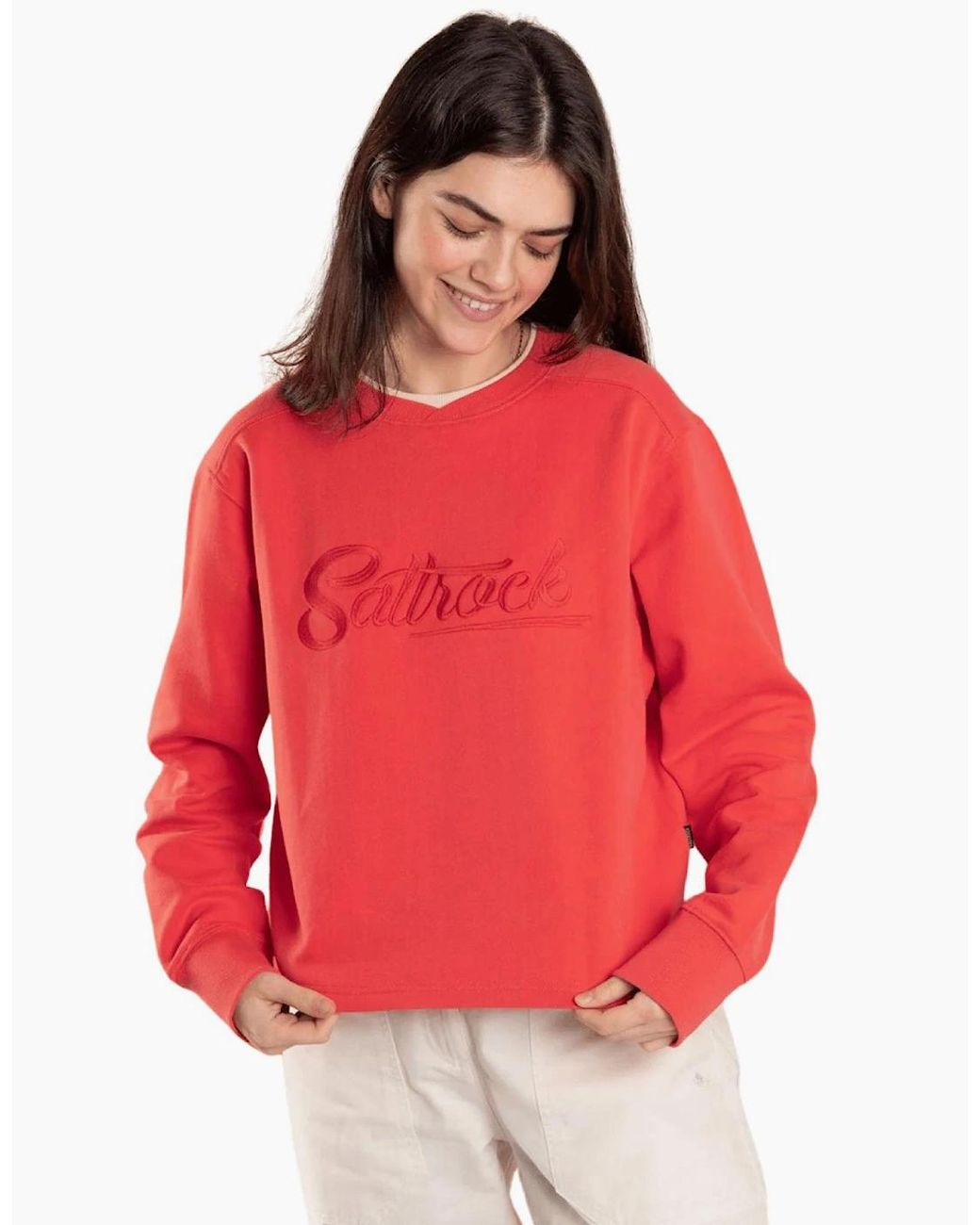 Saltrock Red Prem Trademark Sweatshirt