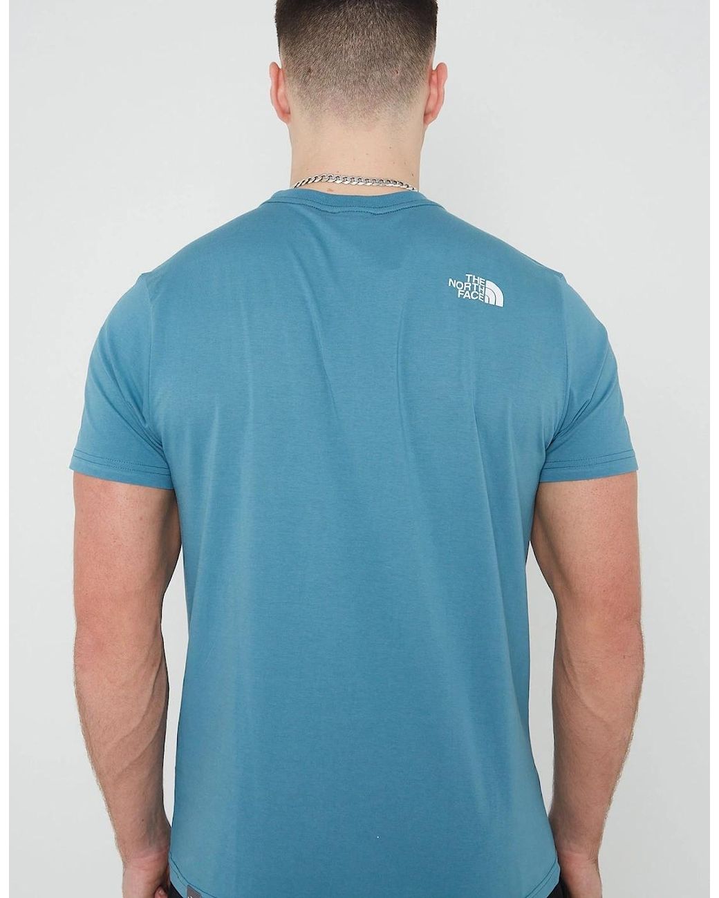 The North Face Blue Easy Tee Short Sleeve T-Shirt for men