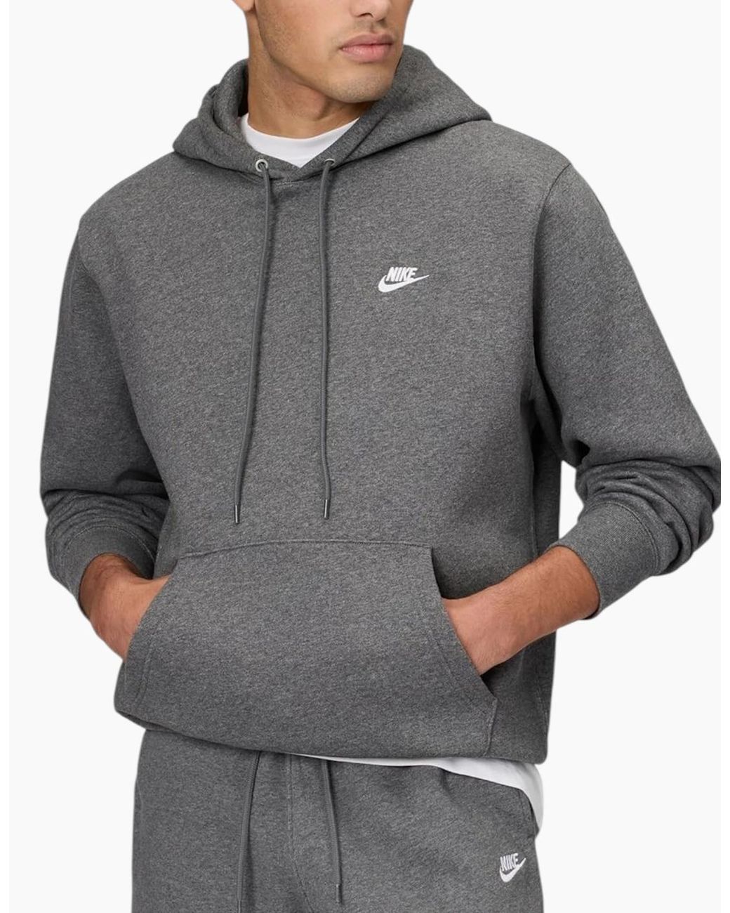 Nike Black Club Fleece Tracksuit Set Hoodie And Joggers Sportswear for men