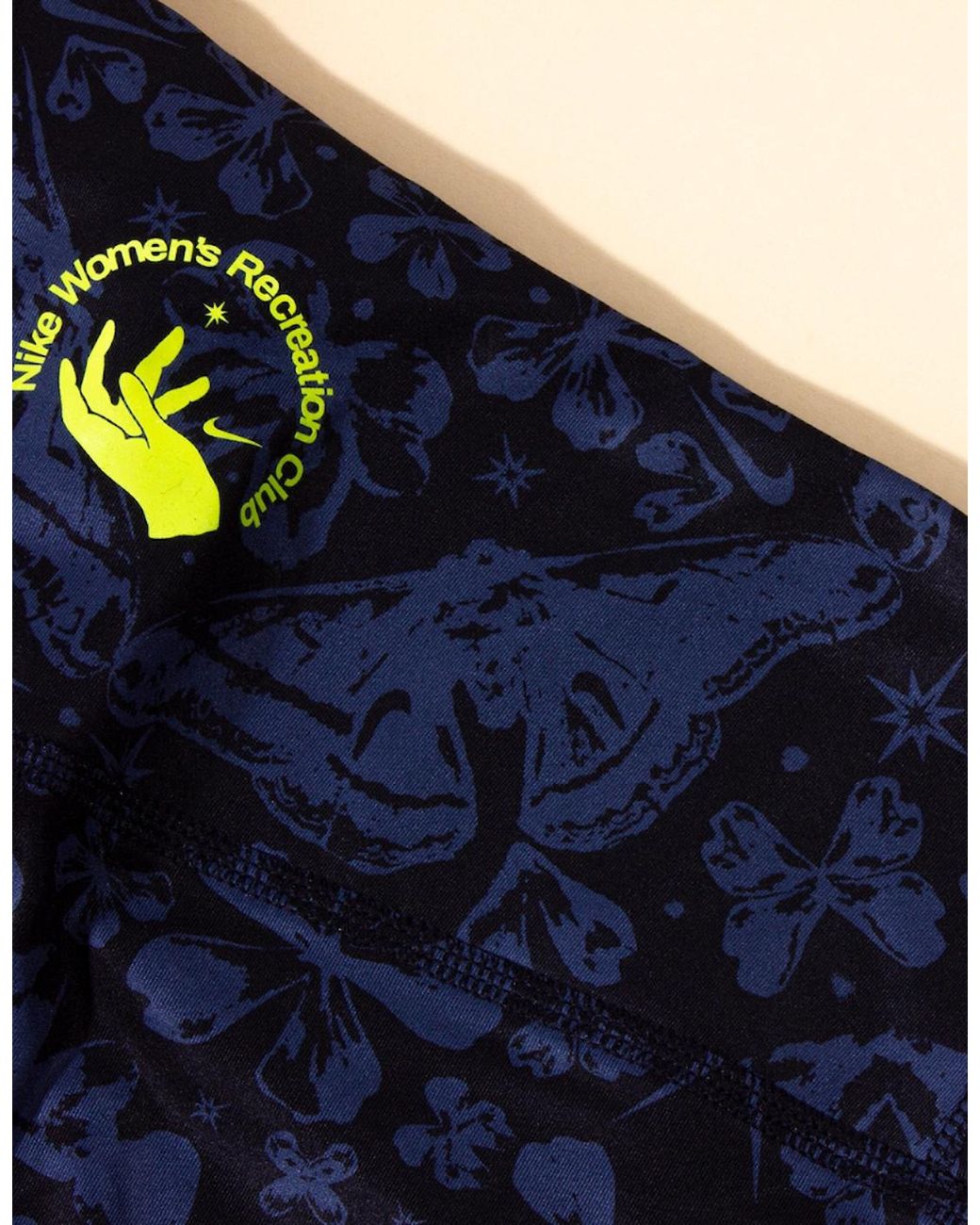 Nike Blue 'Recreation Club' Mid-Rise 7" Shorts