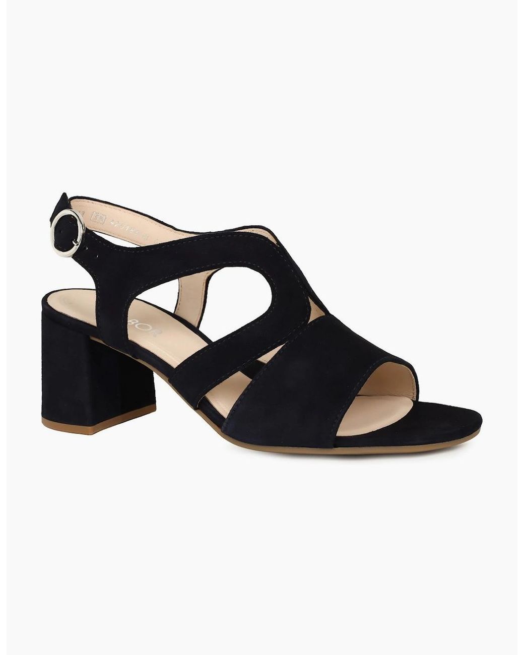 Gabor Black Adventure Heeled Sandal