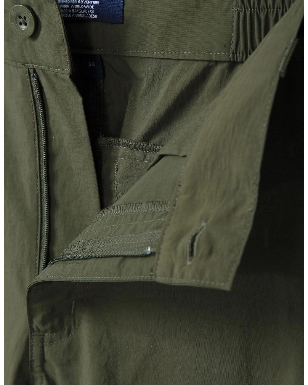 Mountain Warehouse Green Explore Cargo Shorts for men