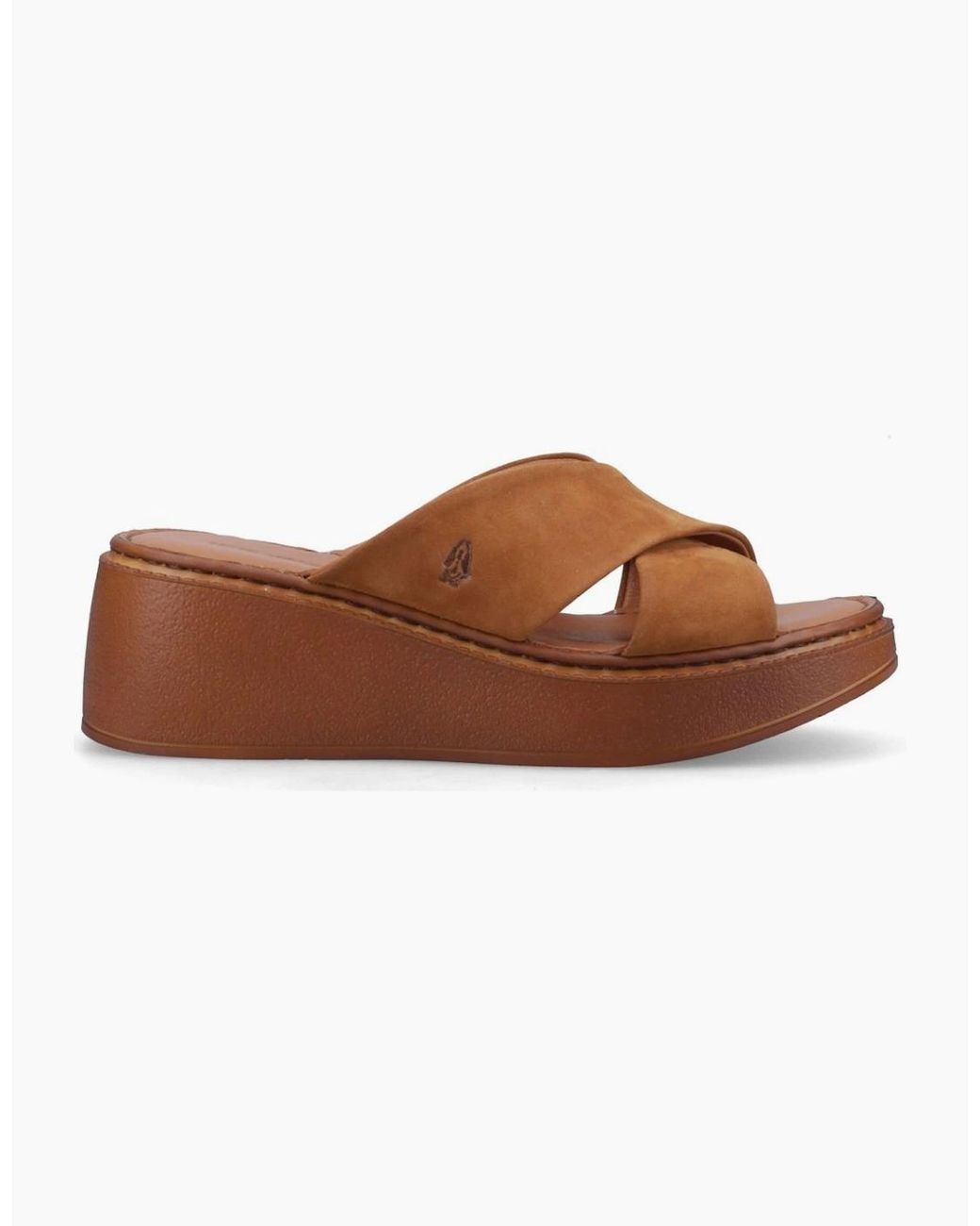 Hush Puppies Brown Bobbi Wedge Sandals