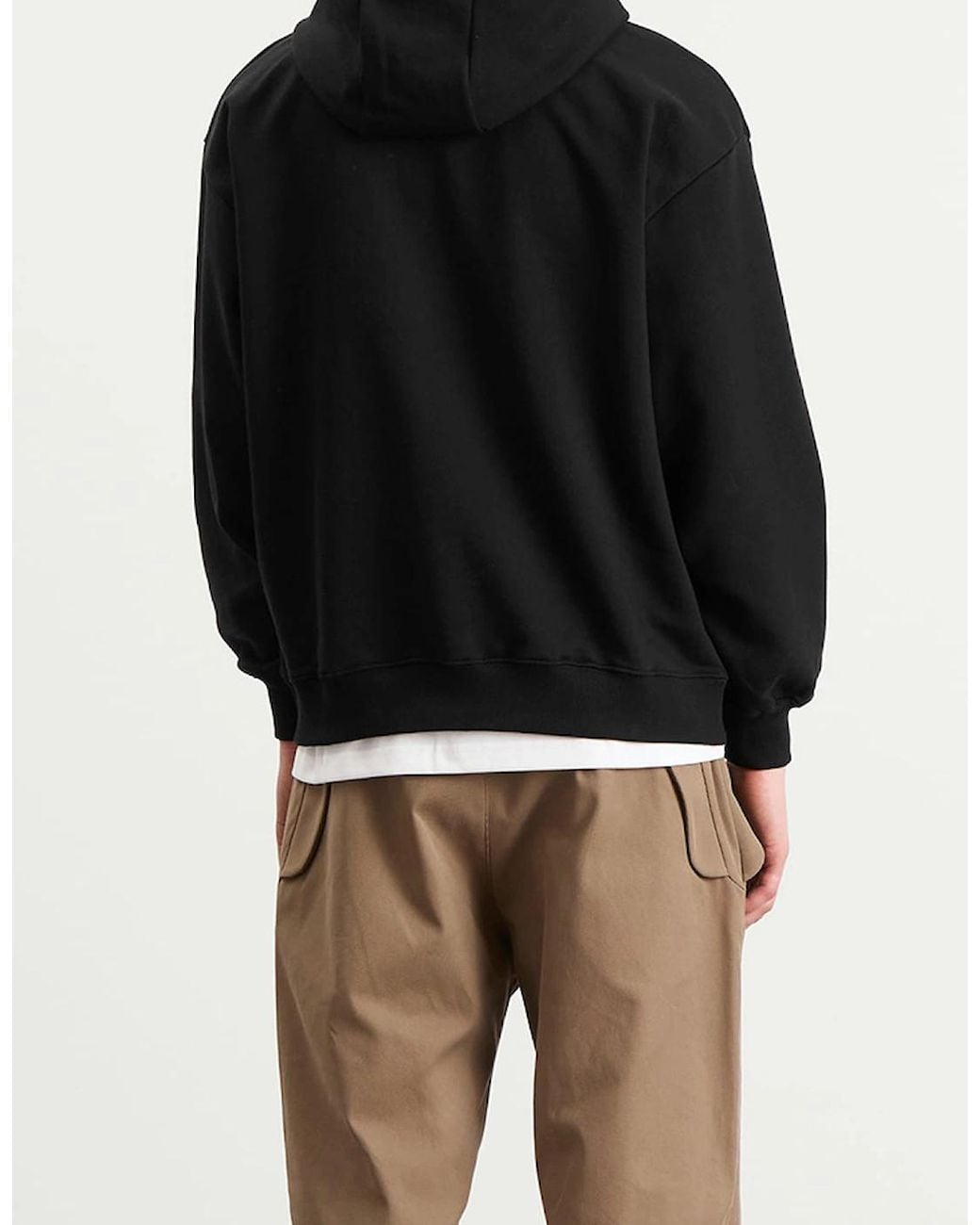 Snow Peak Black Snow Peak Square Logo Hoodie for men