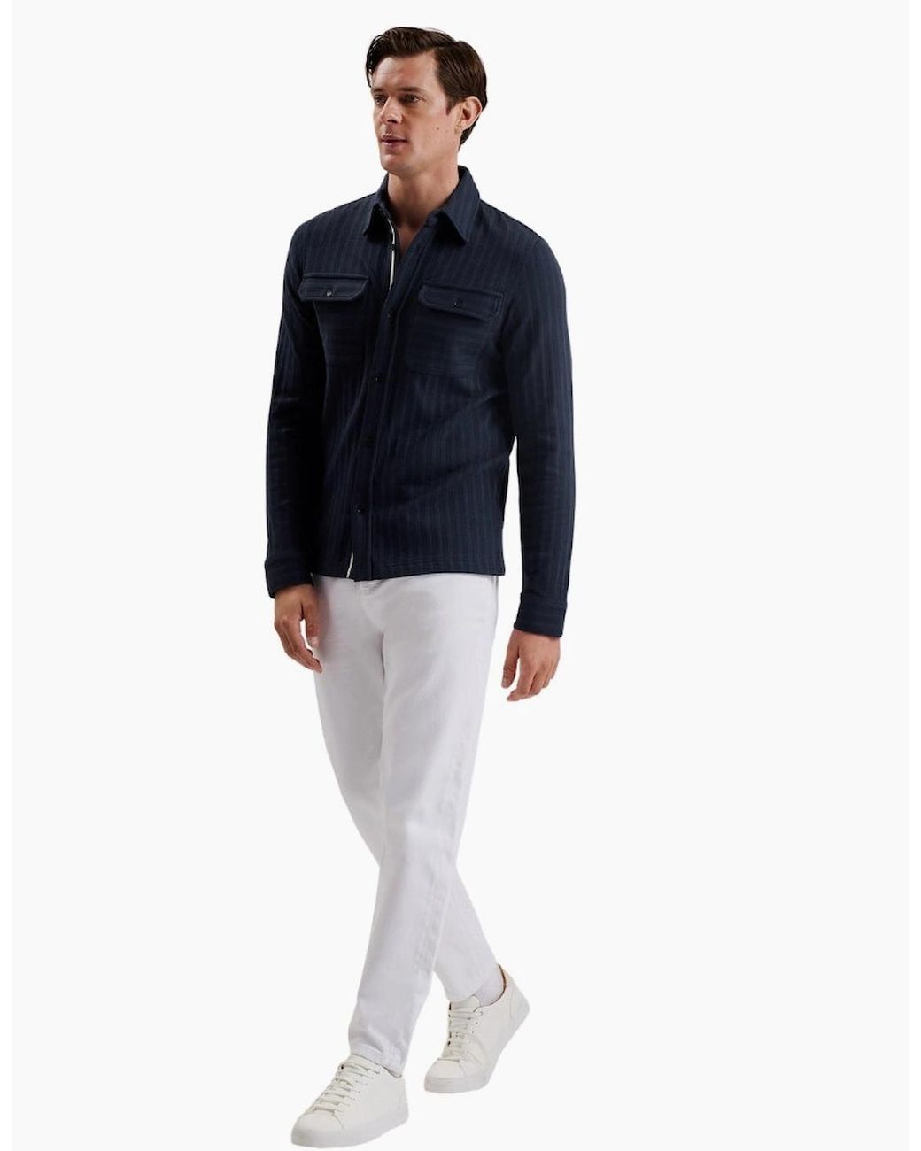 Ted Baker Blue Belza Regular Fit Textured Shirt for men