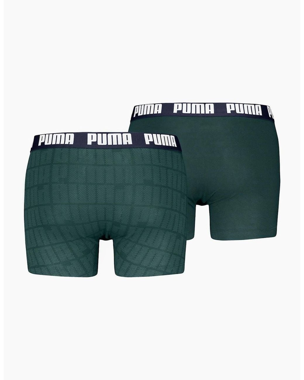 PUMA Green Plain Design Boxer Brief for men