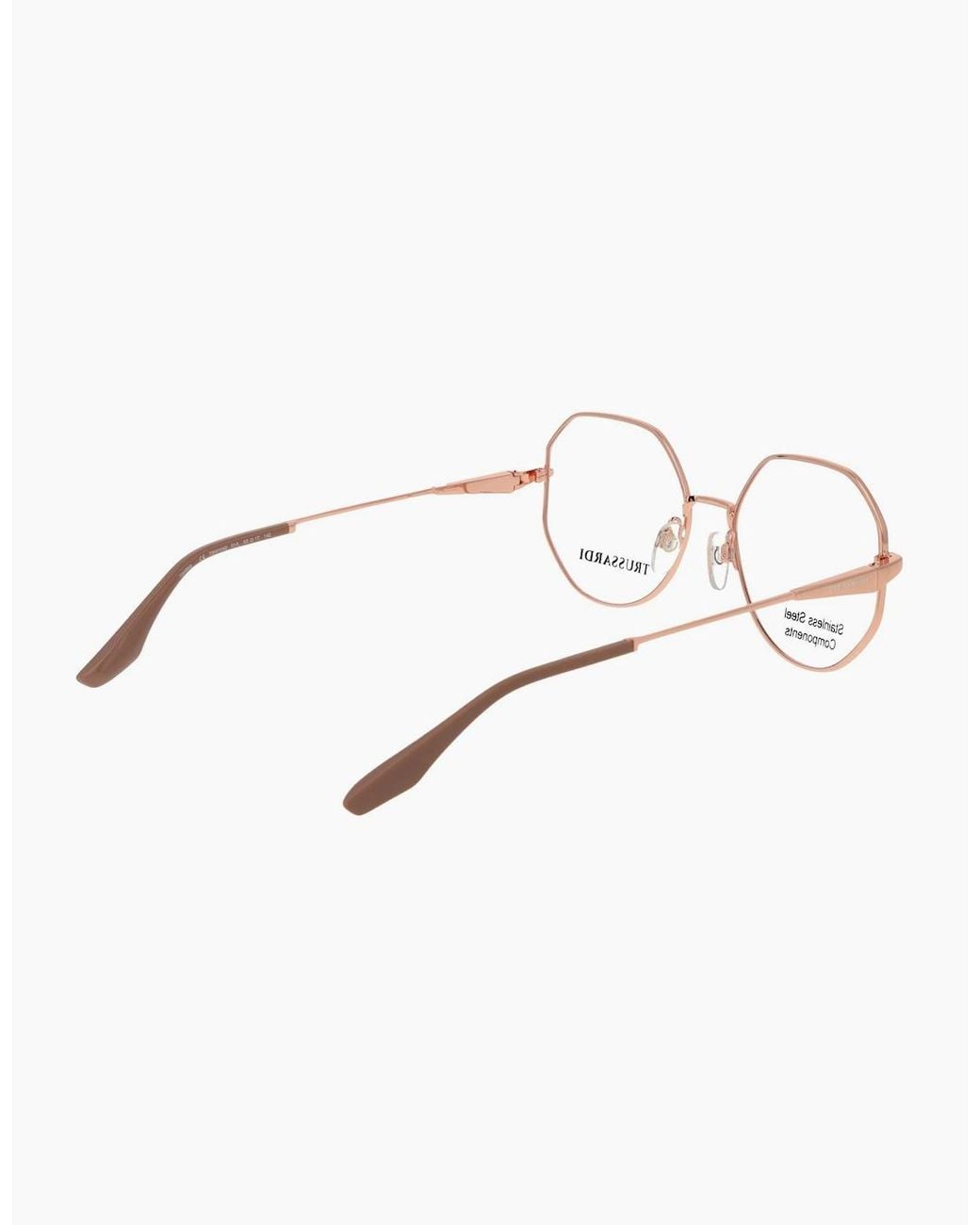 Trussardi Metallic Optical Frame Tsw1042 01A 53
