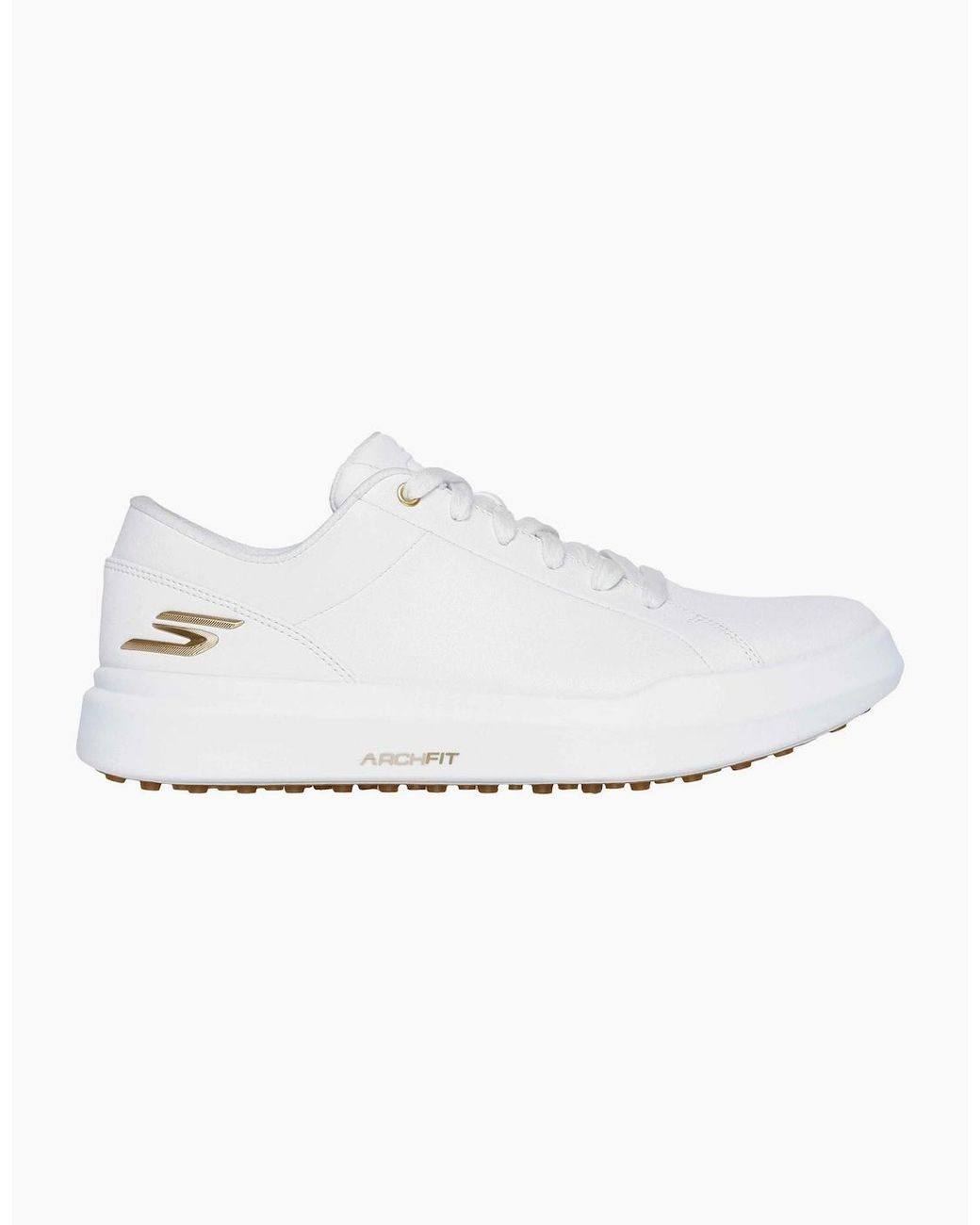 Skechers White Go Golf Drive 12 Leather Golf Shoes