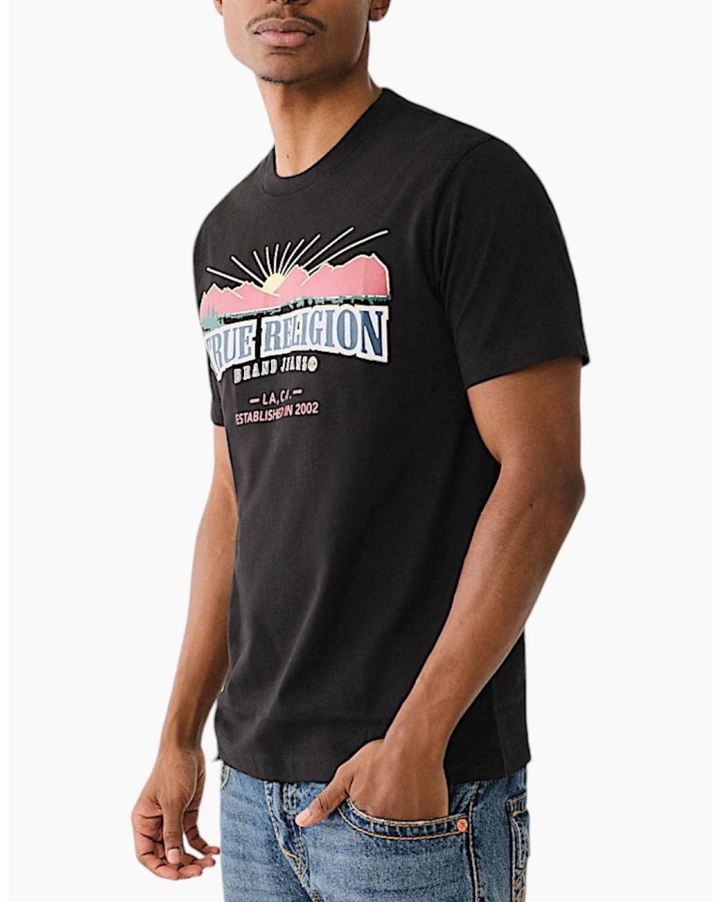 True Religion Black 700032 T Shirts for men