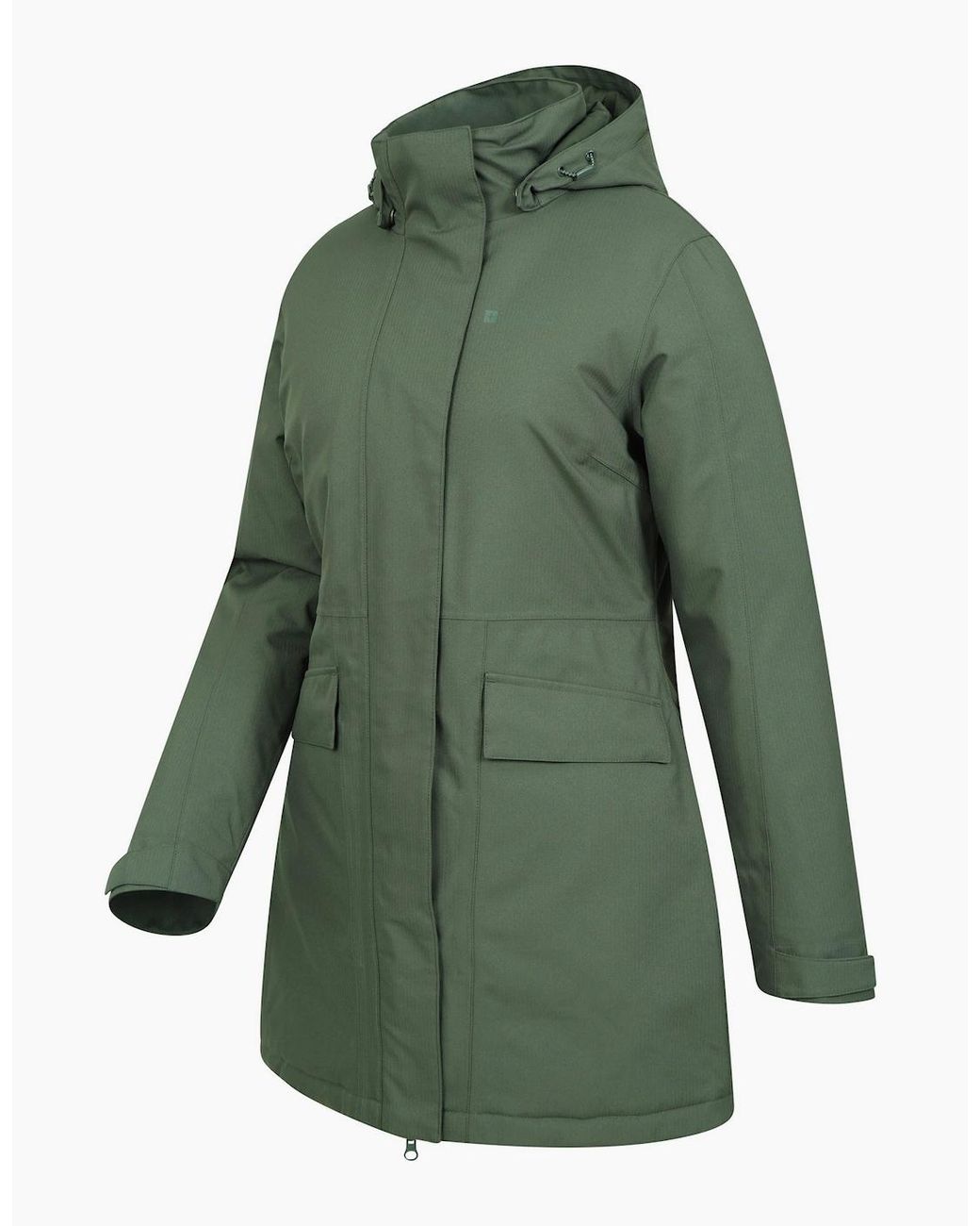 Mountain Warehouse Green Ladies Rain On Waterproof Padded Jacket