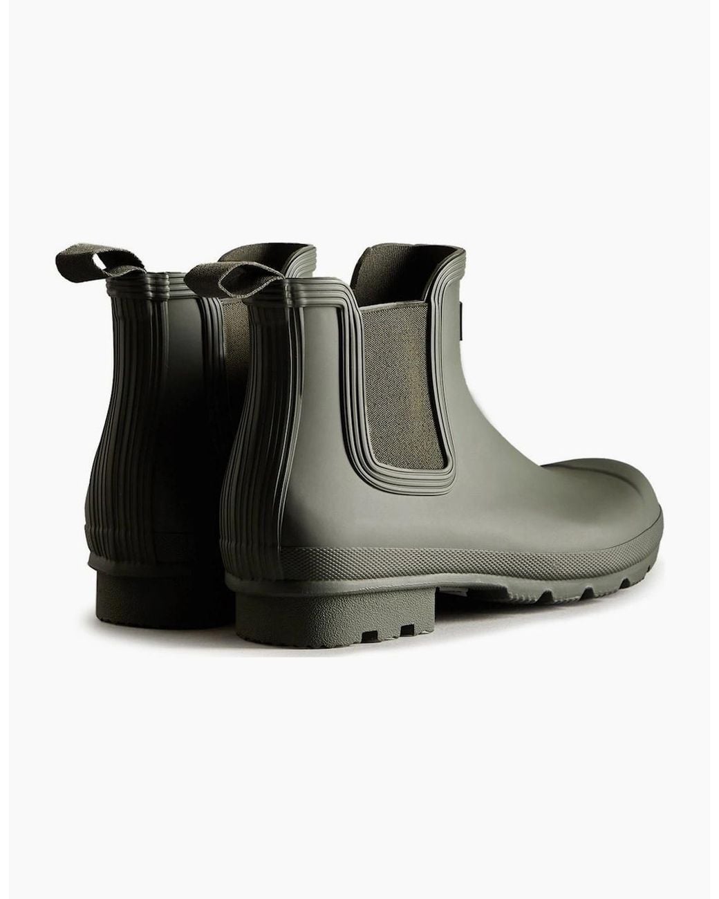 Hunter Black Original Chelsea Short Wellingtons for men