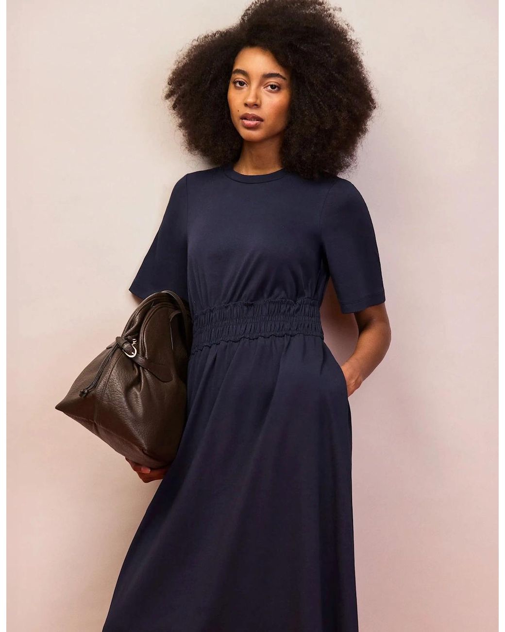 Ro&zo Blue Elasticated Waist Detail Dress
