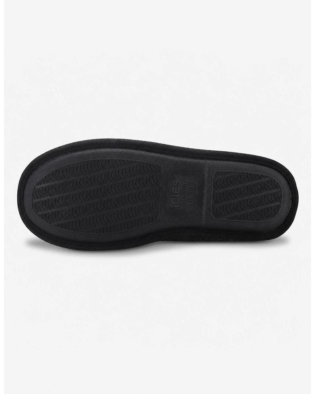 Totes Black Toasties Cord Mule Slippers Mules for men