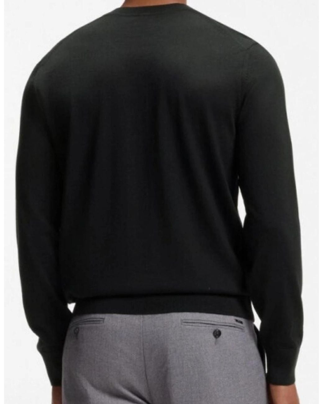 Boss Black H-Leno Crewneck Knitwear Jumper for men