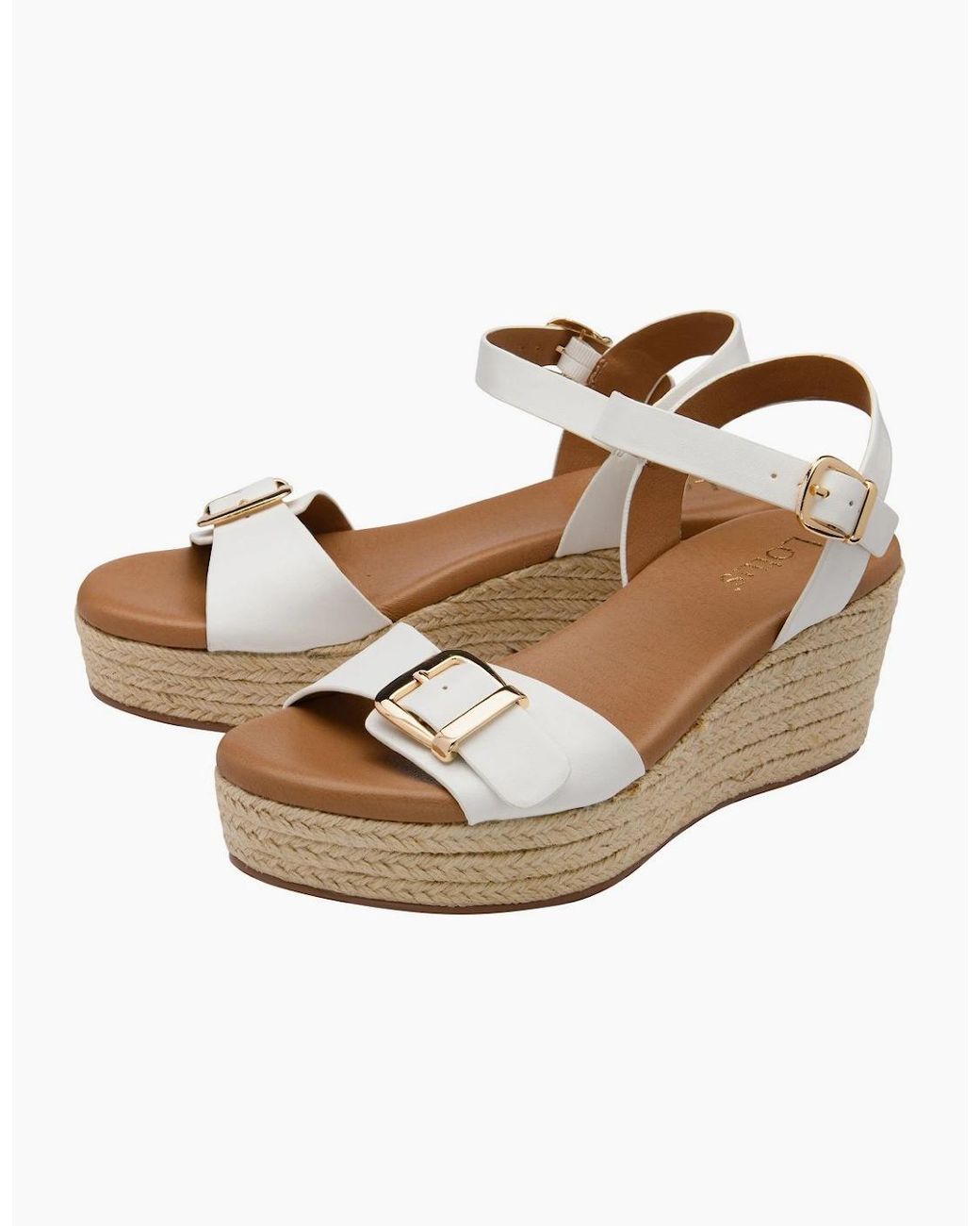 Lotus Metallic Emeia Wedge Sandals