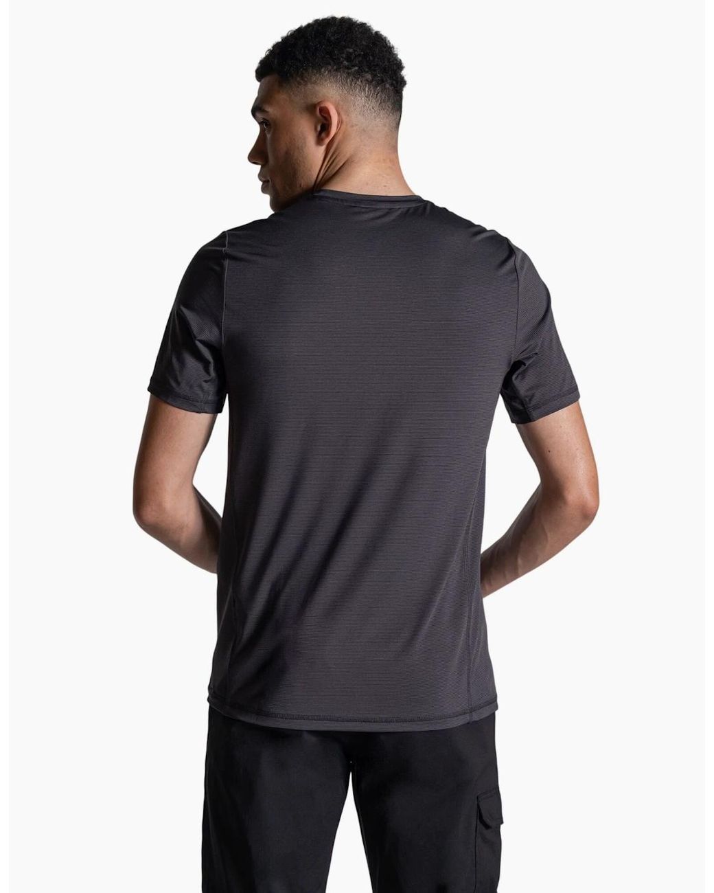 Craghoppers Black Charon Ii Reflective Logo T-Shirt for men
