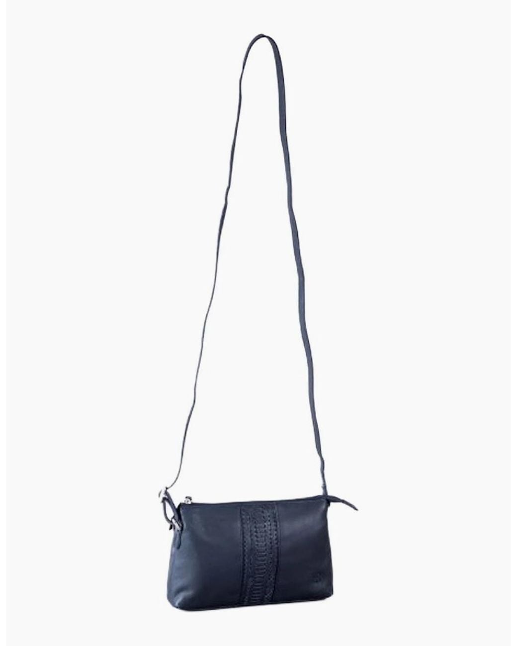 Lakeland Leather Blue Eden Crossbody Bag