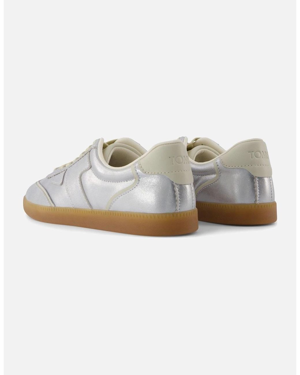 TOMS Gray Collins Leather Trainers