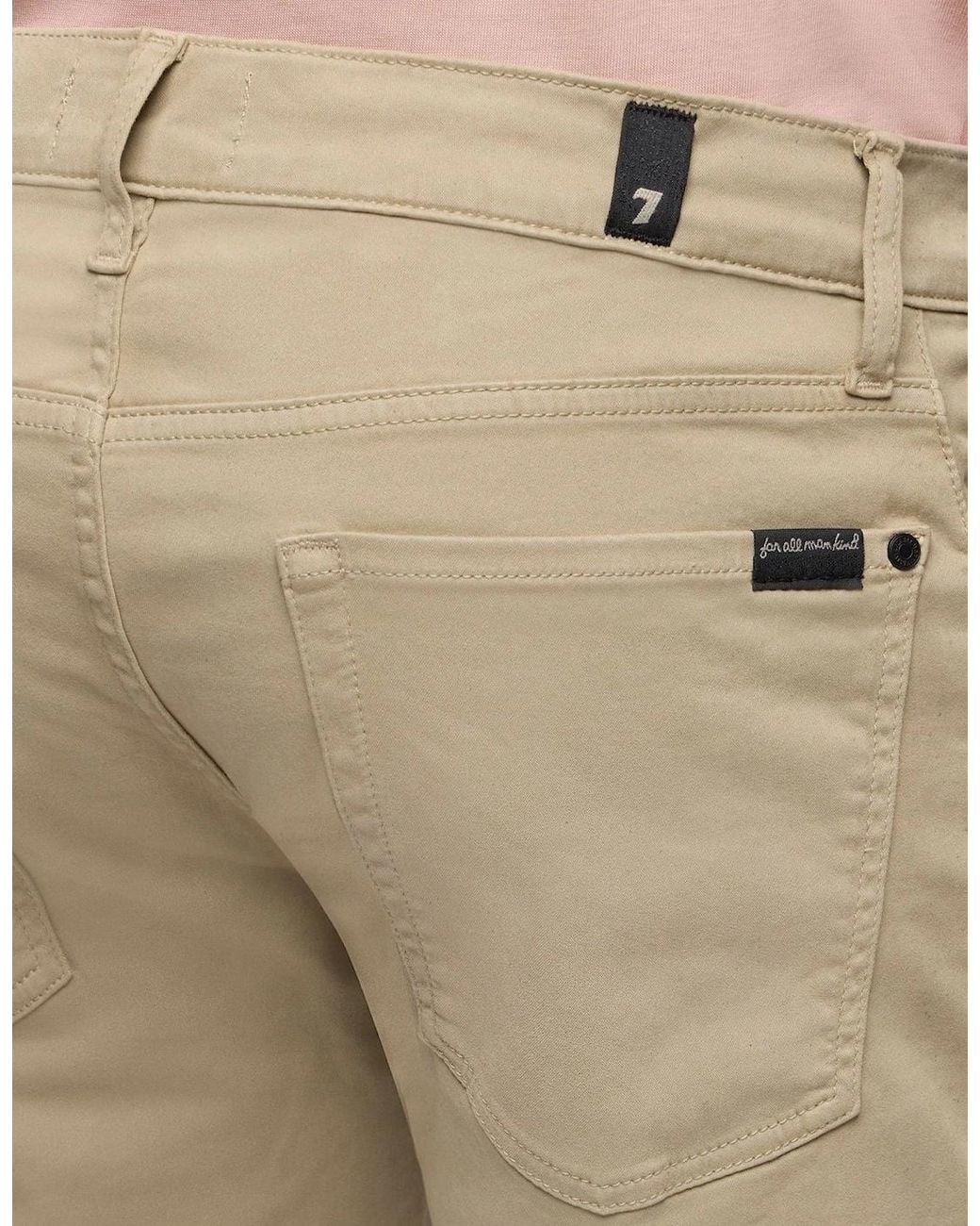 7 For All Mankind Natural Slimmy Slim Fit Stretch Sateen Jeans for men