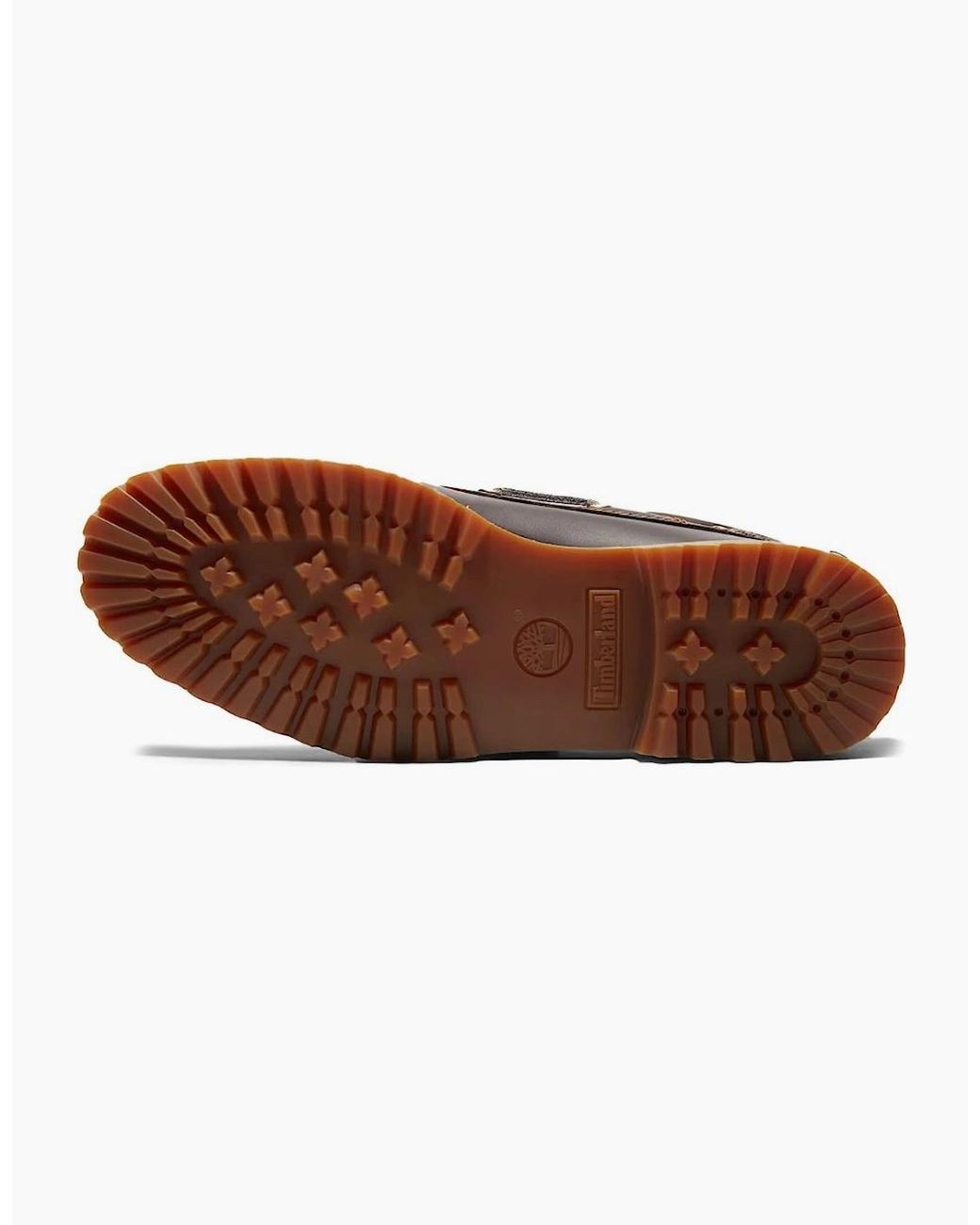 Timberland Brown Authentic 3-Eye Lug Handsewn Boat Shoe for men