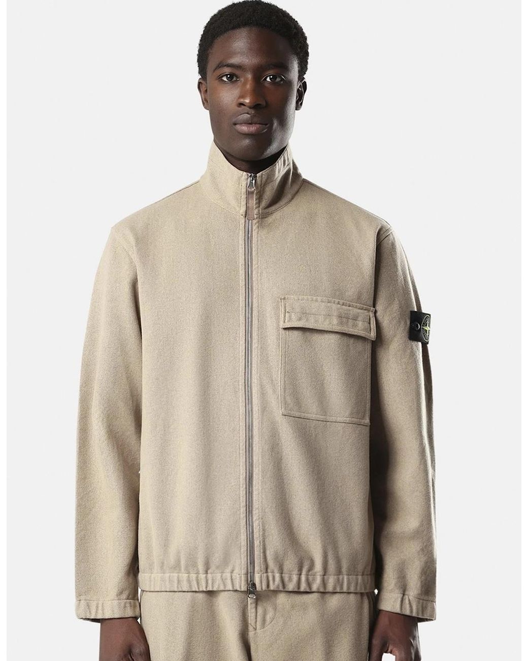 Stone Island Natural Stand Collar 1200033 Jacket for men