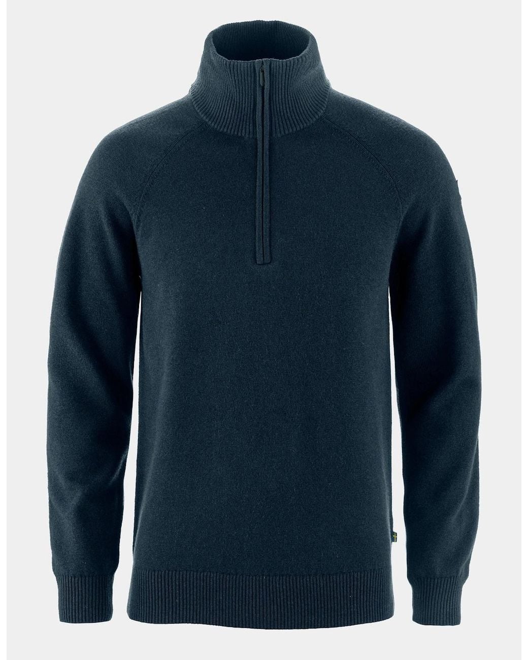 Fjallraven Blue Övik Lite Half Zip Jumper for men