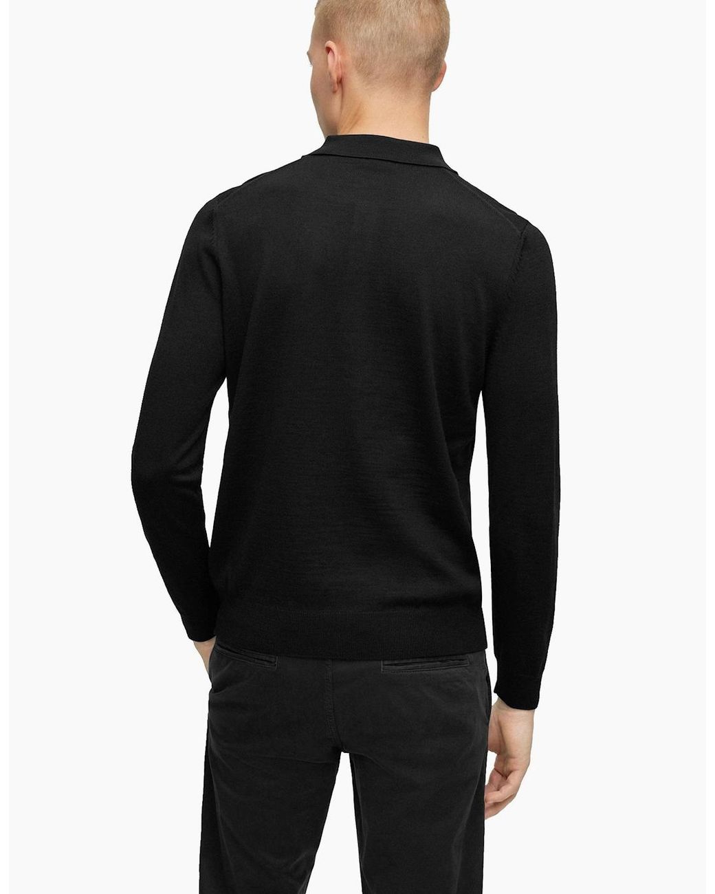 Boss Black Boss Bono-L Long Sleeved Polo Shirt for men