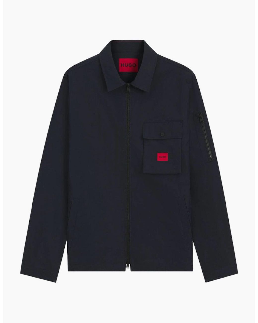 Boss Blue Hugo Emmond Overshirt S2-26 405 Dark for men