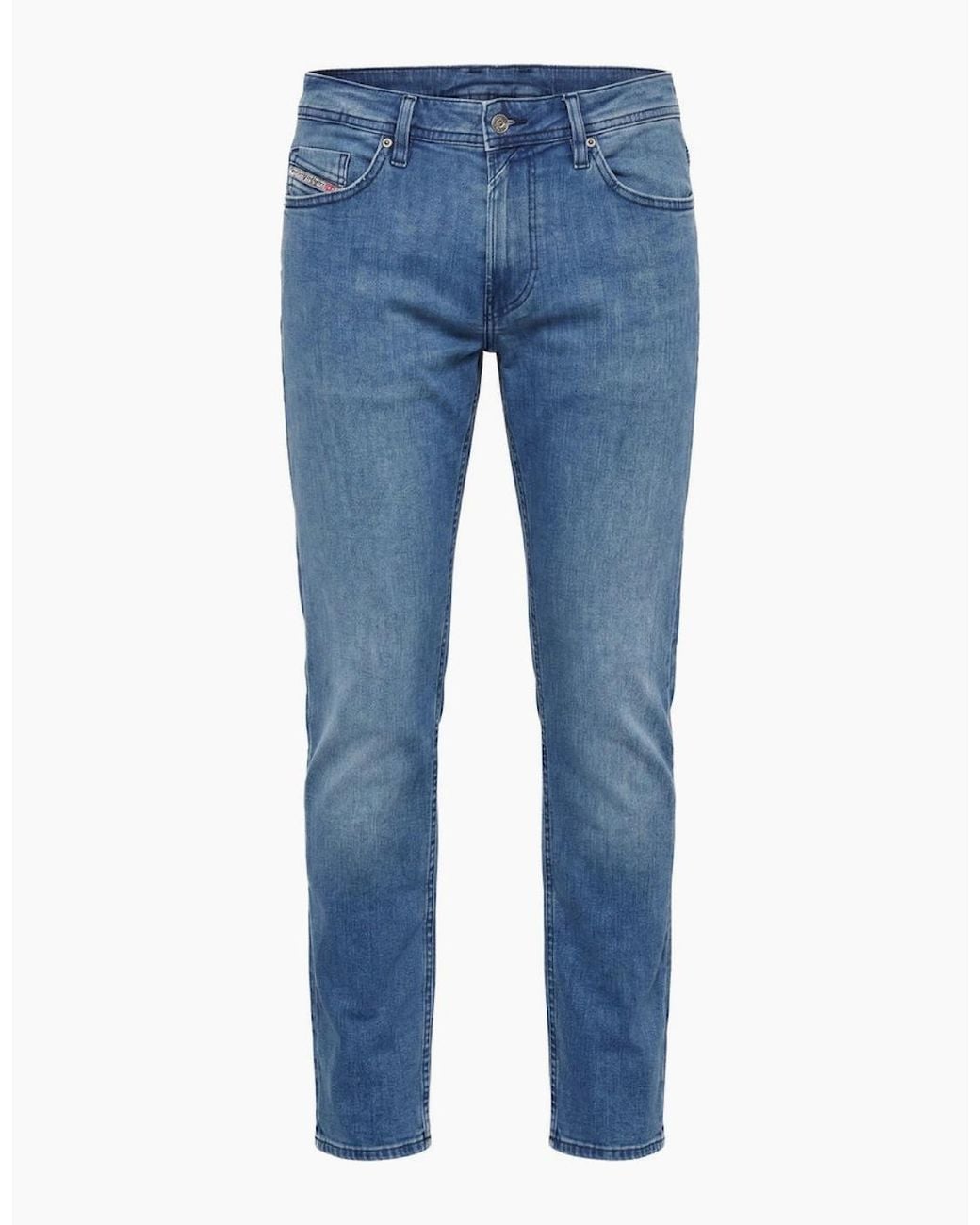 DIESEL Blue Thommer-R Faded Jeans for men