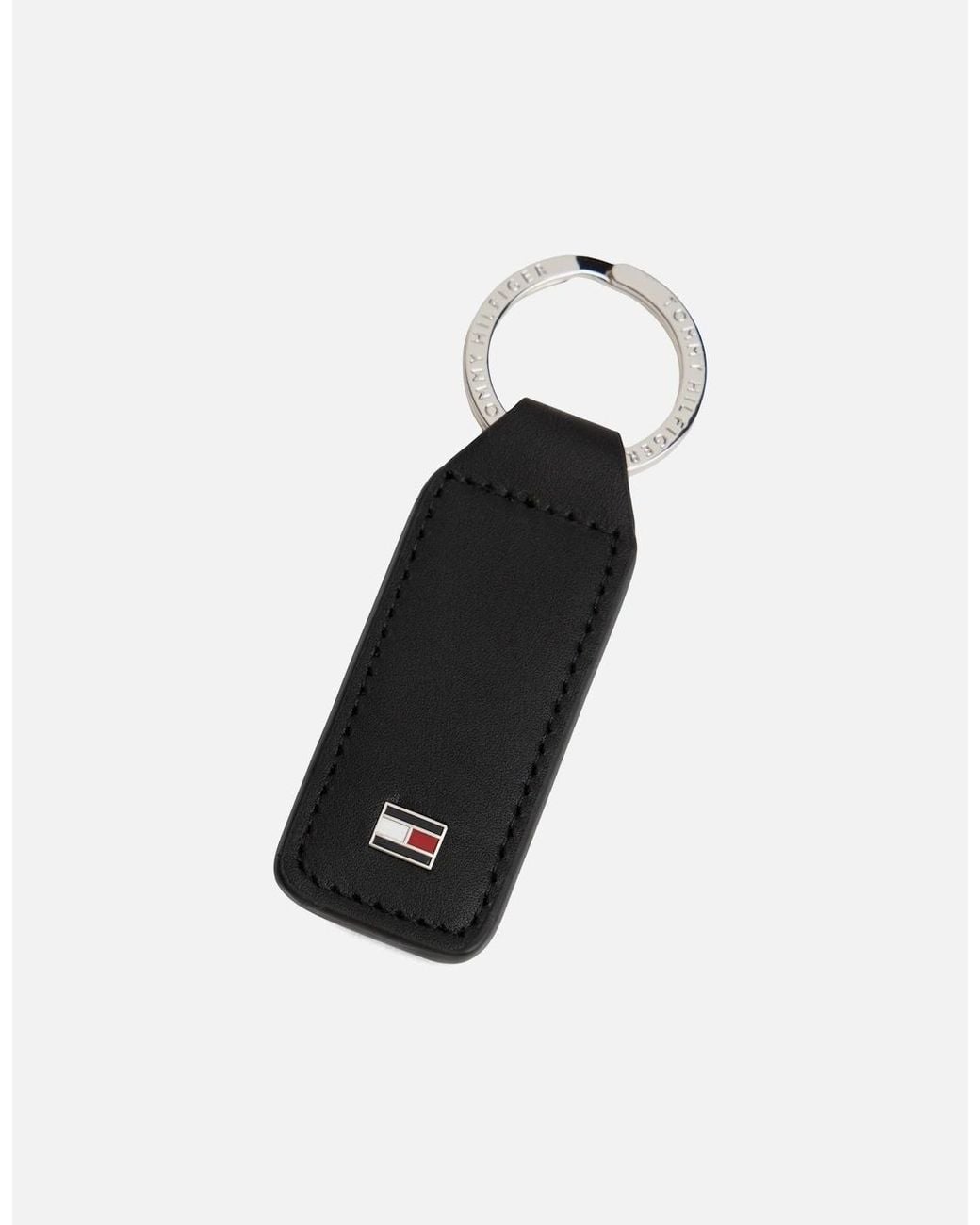 Tommy Hilfiger Black Eton Wallet And Key Fob Gift Set for men
