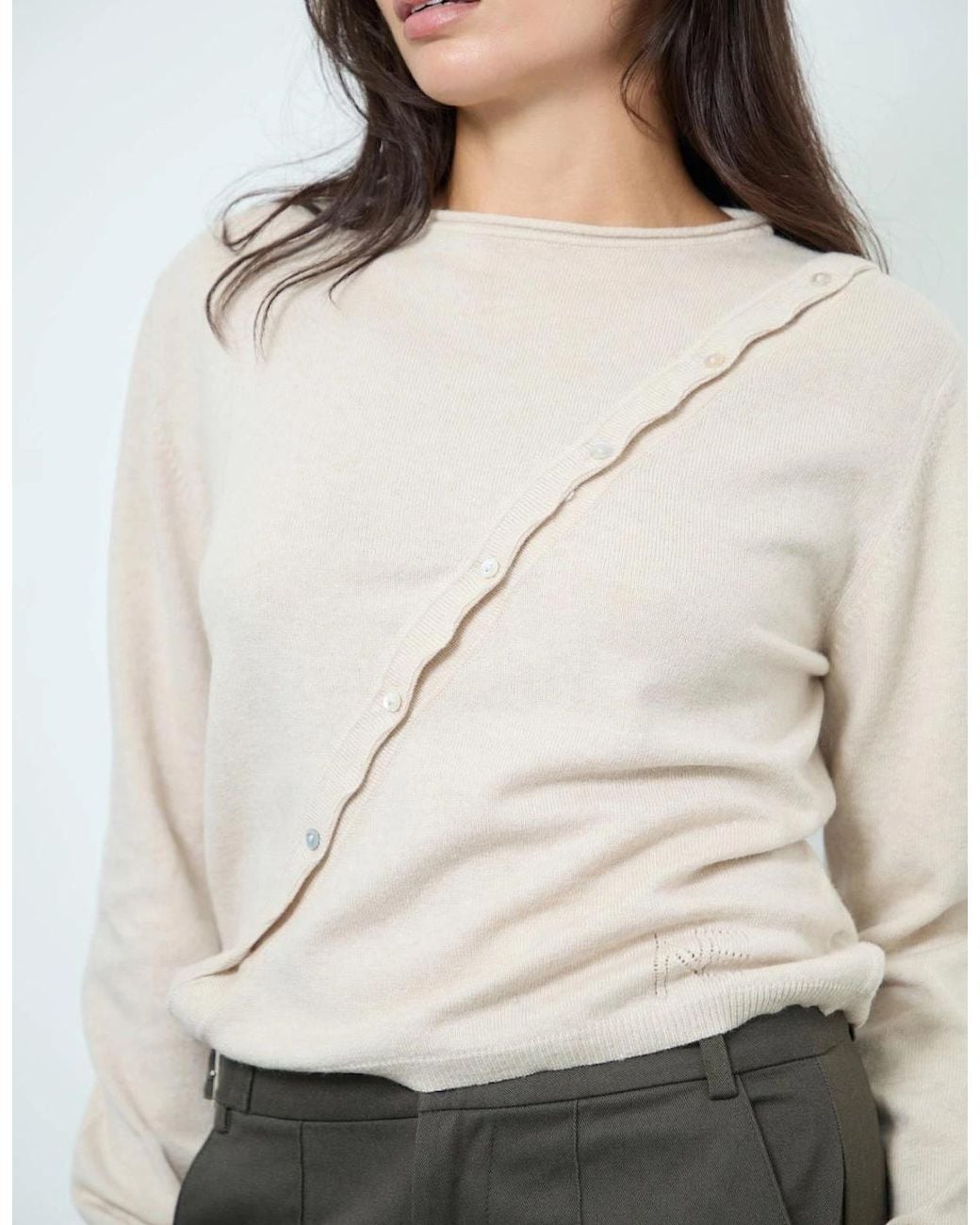 No Emotions UK Natural Alma Cardigan