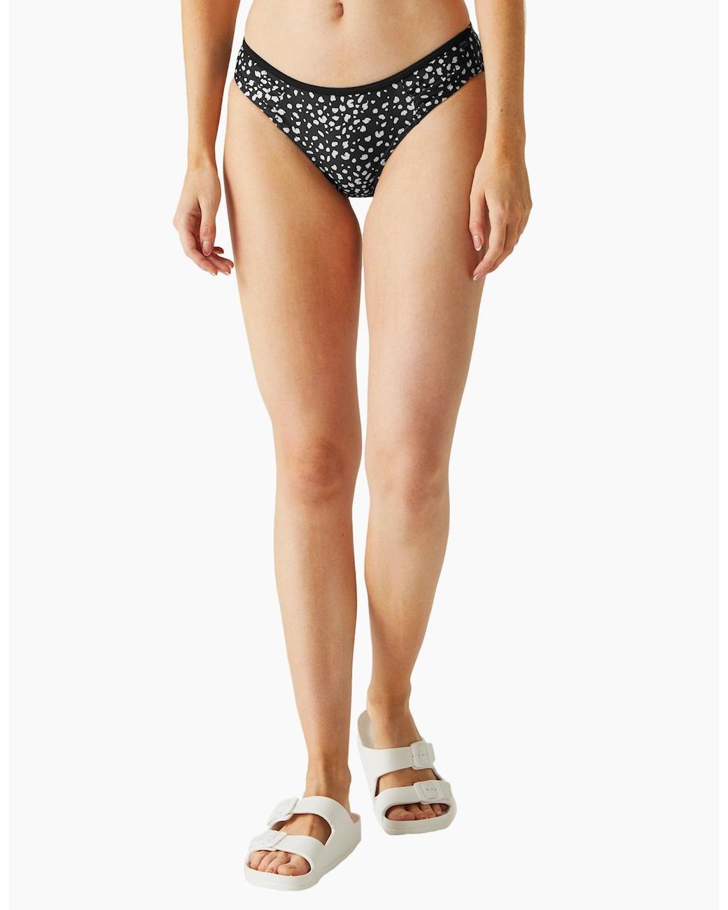 Regatta Black Ladies Aceana Polka Dot Bikini Bottoms