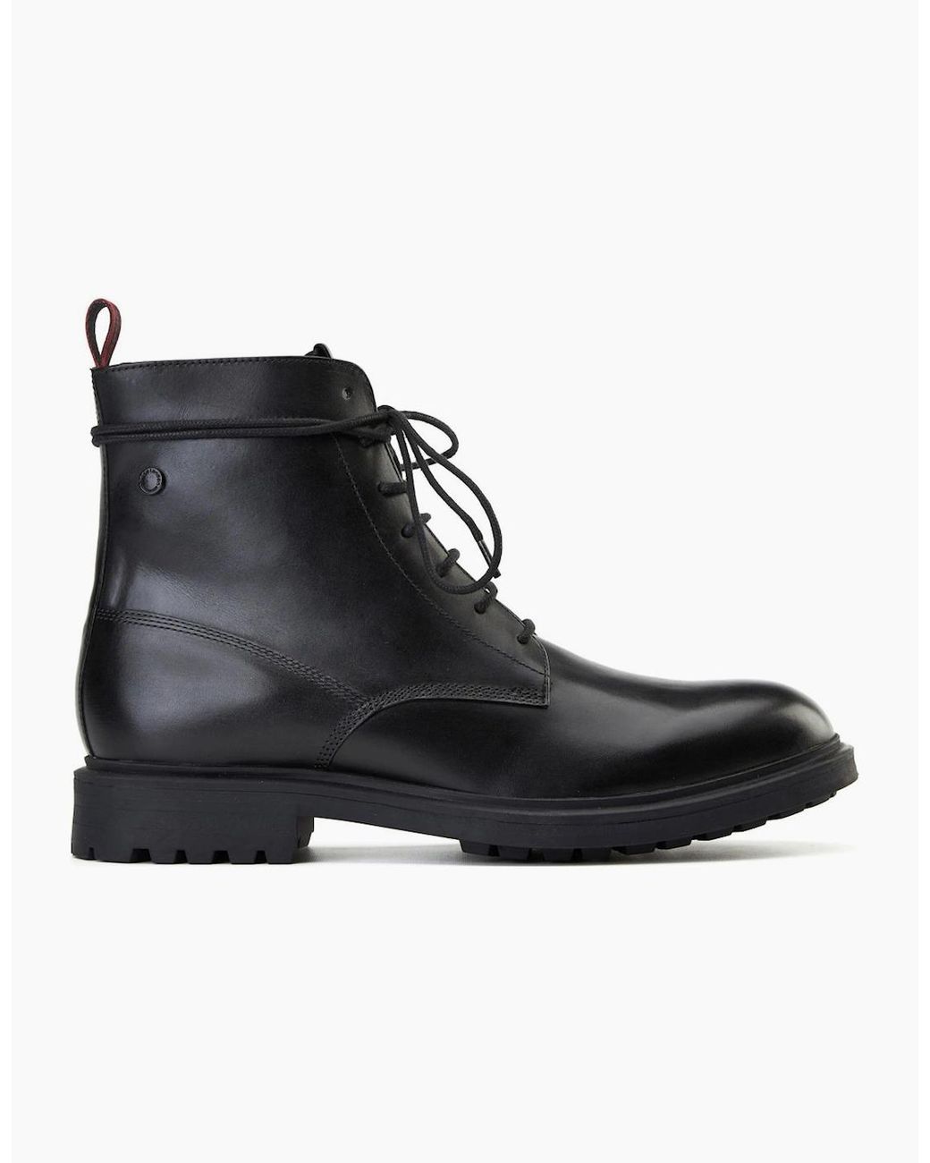 Base London Black Brunel 7 Eyelet Boot for men
