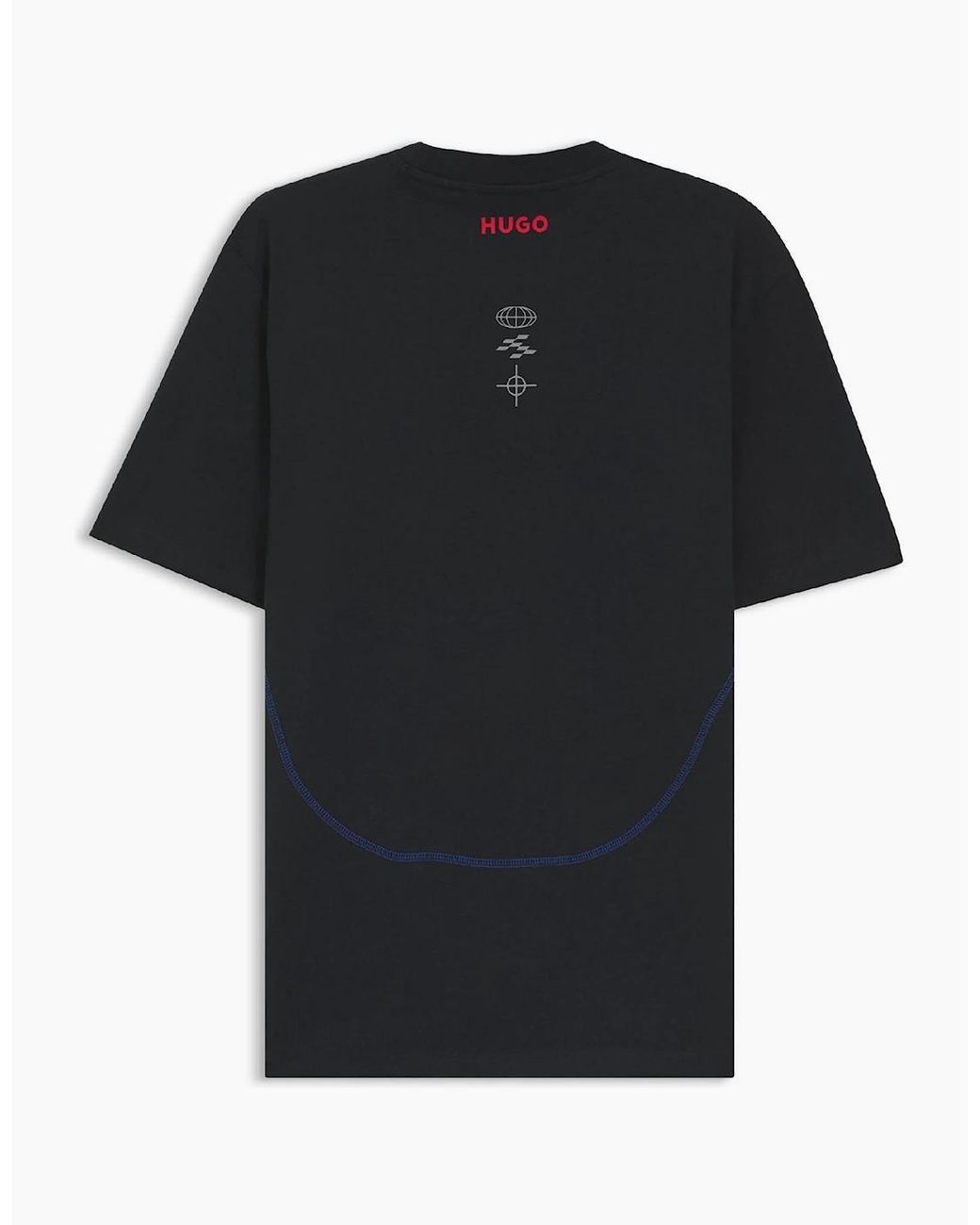 Boss Black Wordmark Graphic Crew Neck Short Sleeve Competition T-Shirt for men
