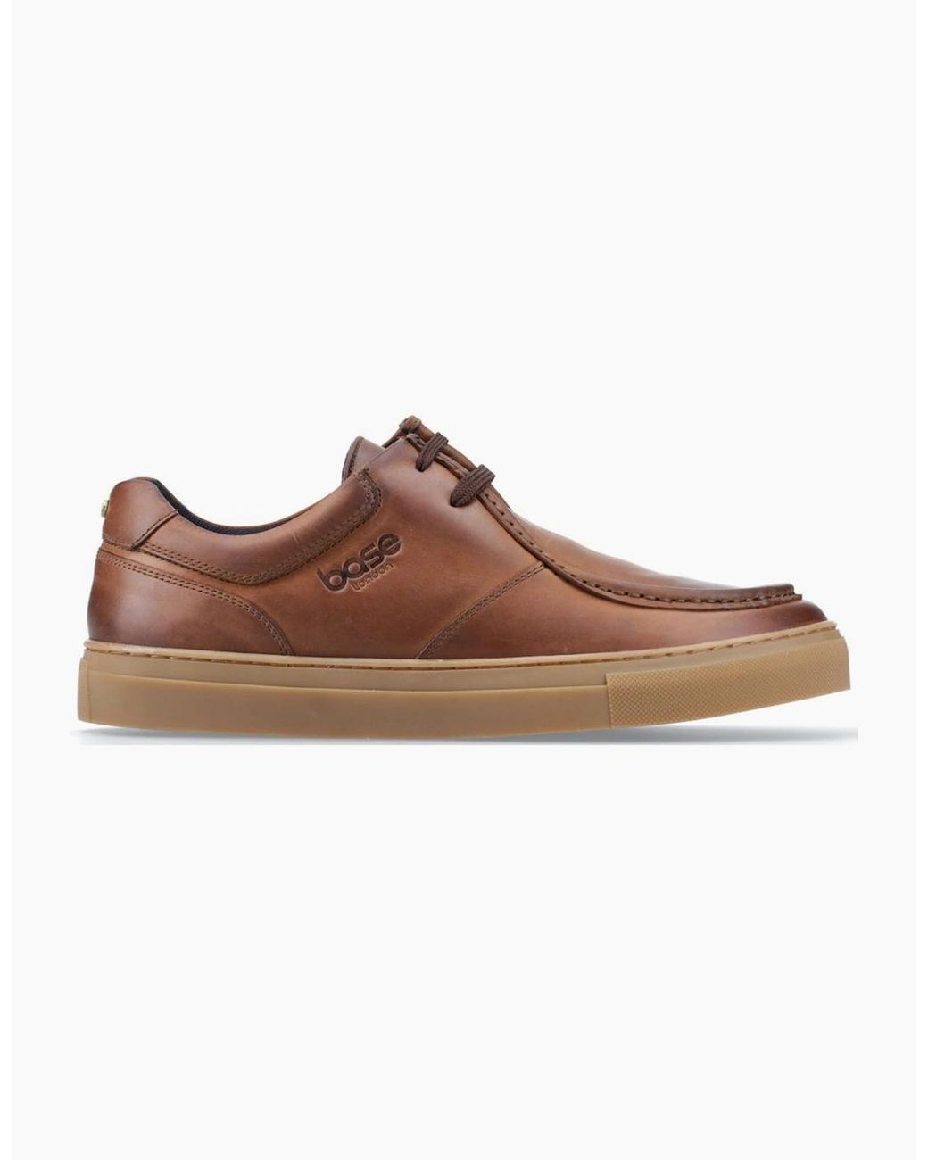 Base London Brown Dalston Wallabe Shoes for men