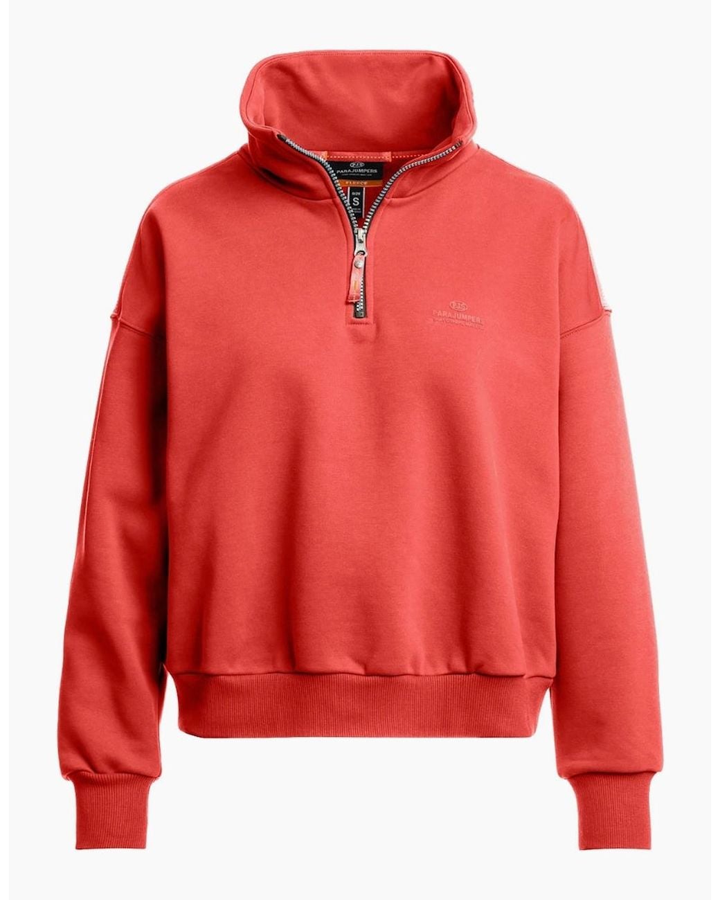 Parajumpers Red Zendaya Cherry Half Zip Sweatshirt