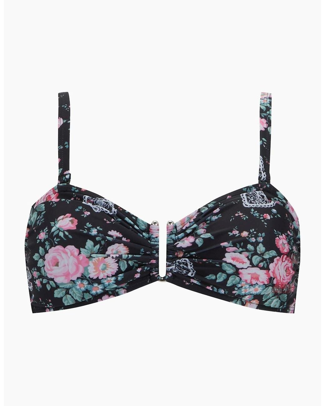 Regatta Black Ladies Cath Kidston Hackney Rose Bikini Top
