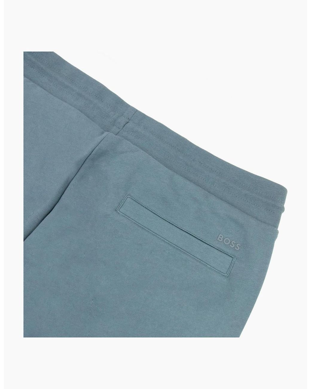 Boss Blue Lamont 92 Rubber Logo Jogging Pants 445 for men