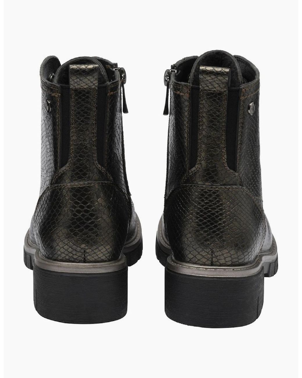 Lotus Black Jojo Ankle Boots