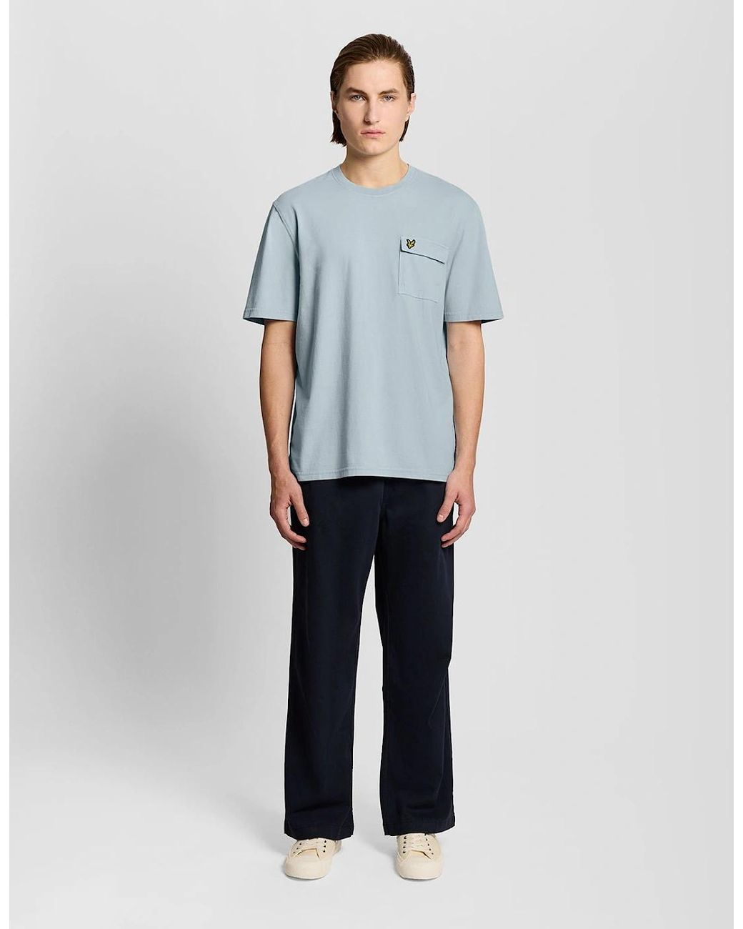 Lyle & Scott Blue Cargo Pocket T-Shirt for men