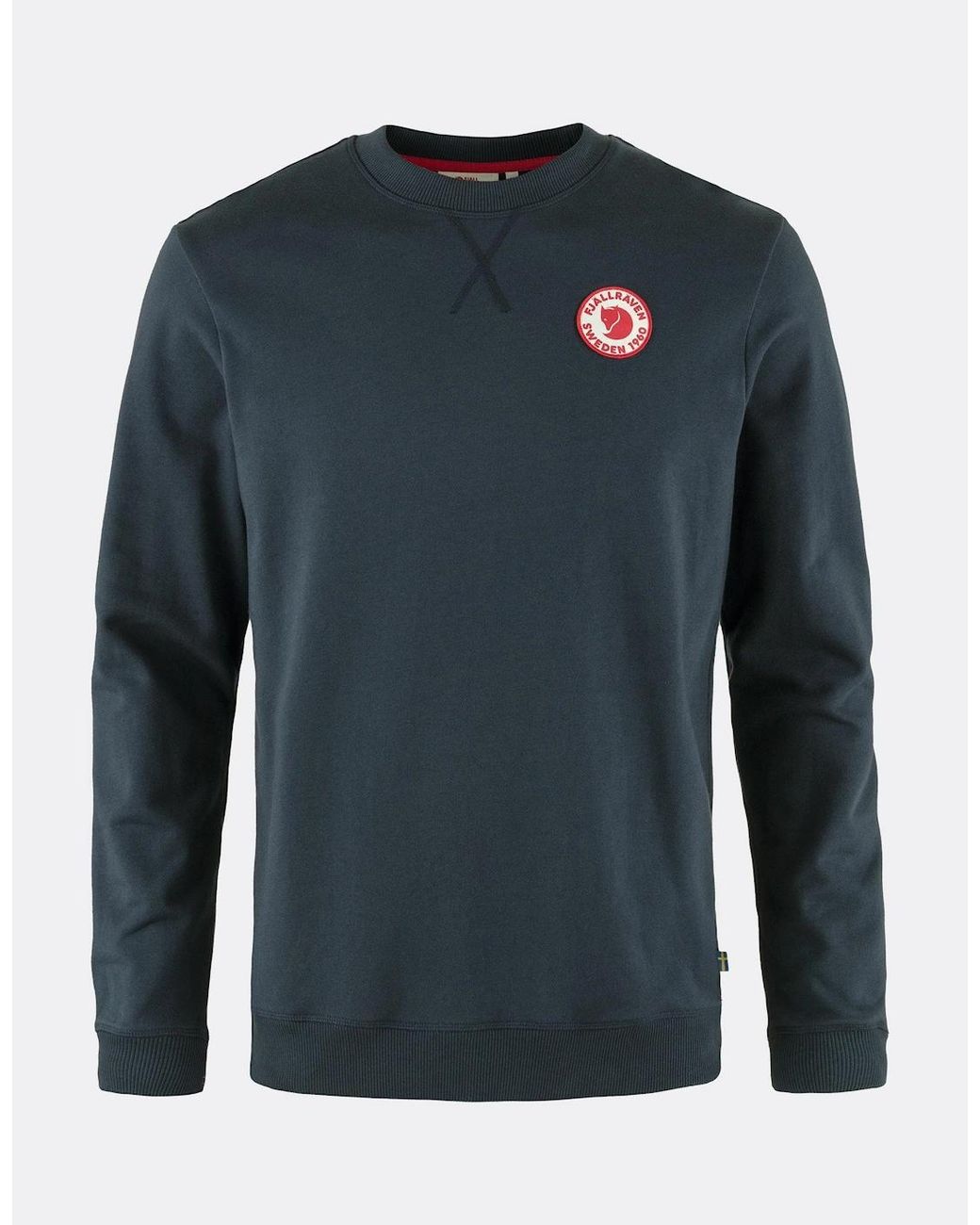 Fjallraven Blue 1960 Logo Badge Sweatshirt for men