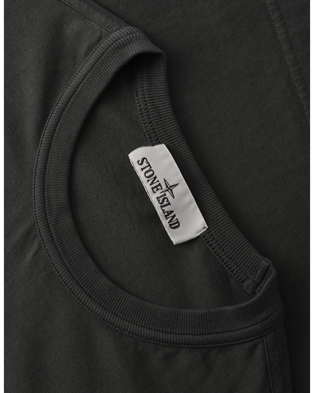 Stone Island Gray Slant Pocket 2100008 T-Shirt for men