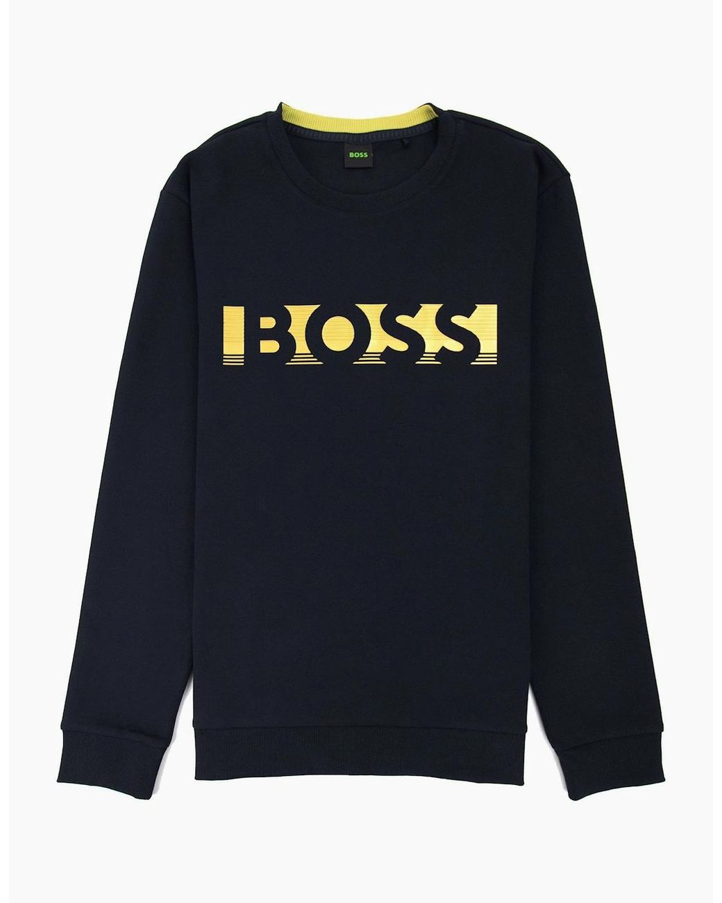 Boss Blue Salbo 1 Crew Neck Sweat Dark 402 for men