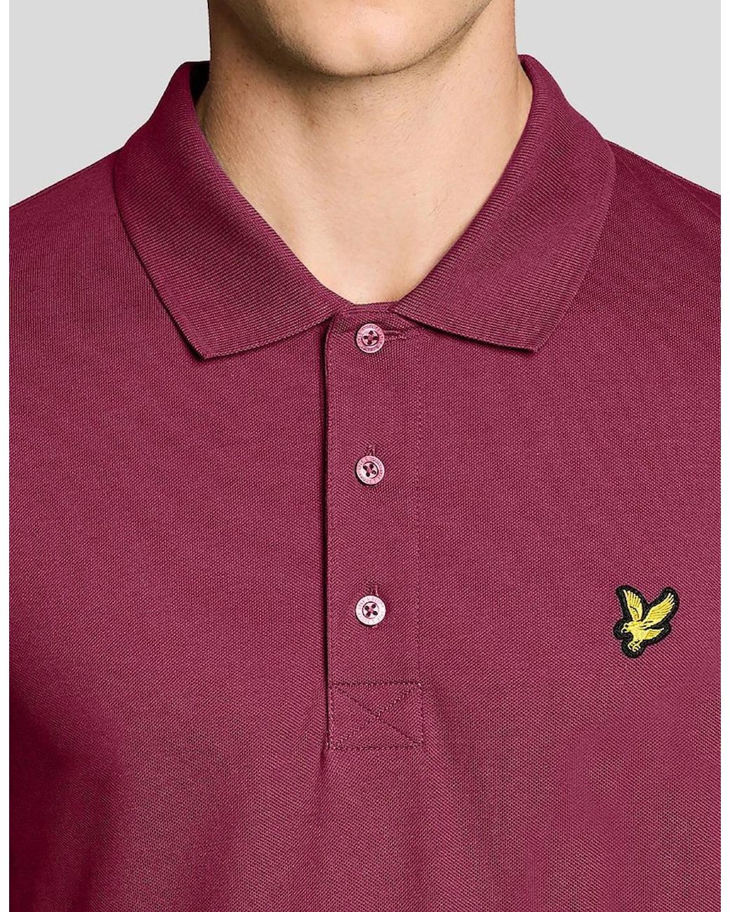Lyle & Scott Red Everyday Cotton Polo Shirt for men