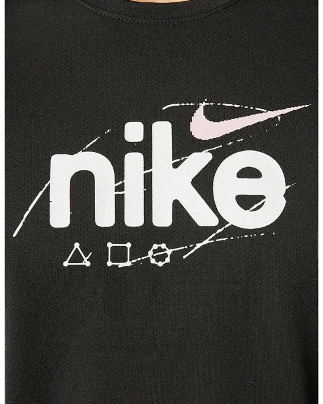 Nike Black Dri-Fit T Shirt Short Sleeve Quick Dry Miler Reflective Running Tops for men